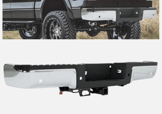 Rear bumper with hitch & Tailgate White (YZ) 2011 ford f150