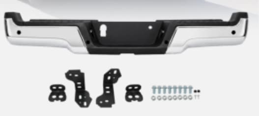 Rear Chrome Step Bumper 2022 Ford F350