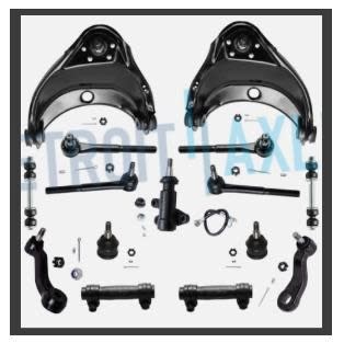 2WD Front Upper Control Arms Tie Rods Suspension Kit