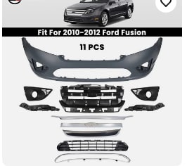 Front Bumper Assembly - Grey