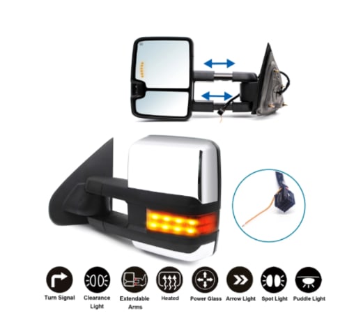 Window Trim Chrome & Chrome mirror front passenger