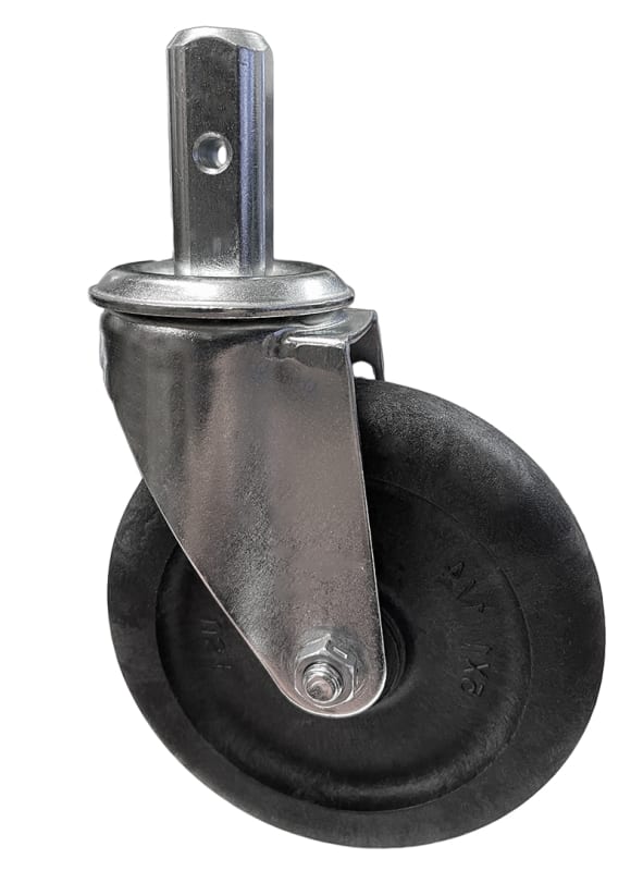 5" Rack/Shelf Stem Caster 7/8" x 2" Stem W/ 17/64 CrossDrilled Hole