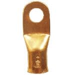 105076-010 QuickCable 2 GA 1/4" Stud Straight Lug Non-Plated (10 Pack)