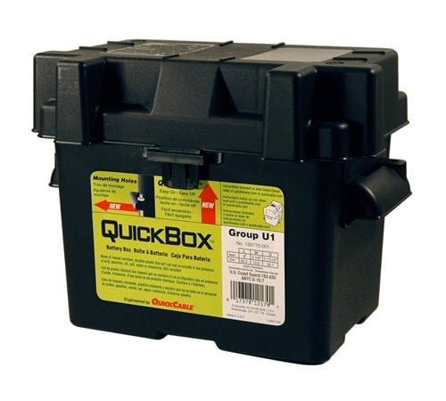 120170-012 QuickCable Group U1 Standard Battery Box (Black) 120170-012 QuickCable Group U1 Standard Battery Box (Black)
