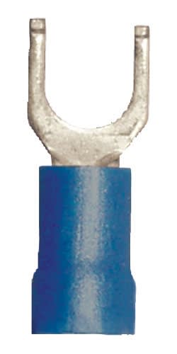 160234-2100 PVC Insulated #6 Flange Spade Terminal 16-14 Gauge Blue (100 Count)