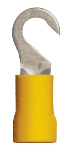 160439-100 PVC Insulated #8 Hook Terminal 12-10 Gauge Yellow (100 Count)