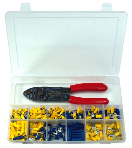 160904-001 QuickCable PVC Solderless Connector Kit With Crimper