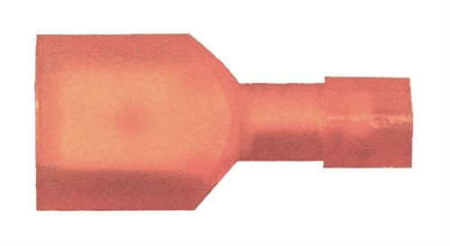 163158-100 Premium Nylon Insulated Female Quick Disconnect 0.250" 22-18 Gauge Red (100 Count)