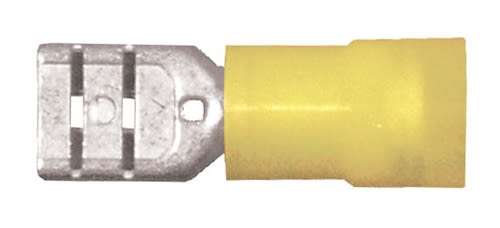 163448-1000 Premium Nylon Female Quick Disconnect 0.250" 12-10 Gauge Yellow (1000 Count)