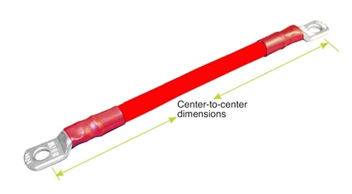 205396-001 QuickCable 1/0 8" Lug Red Battery Cable