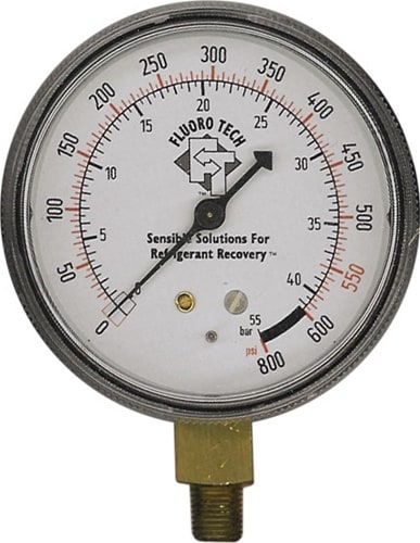 2063-0010 Fluorotech High Side Replacement Pressure Gauge 0 To 800 PSI