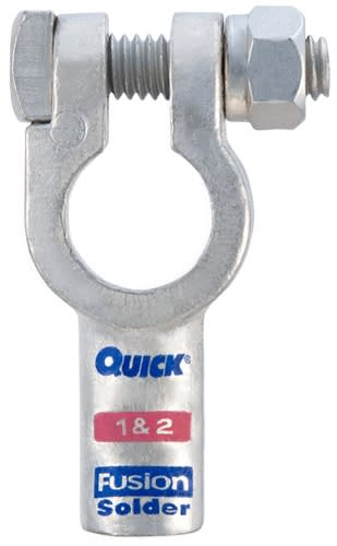 406320-050N QuickCable 2/0 GA Negative Straight Clamp FusionCrimpable Battery Connector (50 PCS)