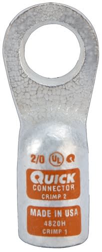 4808-005H QuickCable 8 GA 1/2" Stud Heavy Duty Crimpable Terminal (5 Pack)