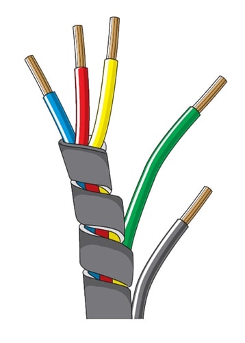 503152-100 QuickCable 1/4" Black Spiral Wrap Protective Sheathing