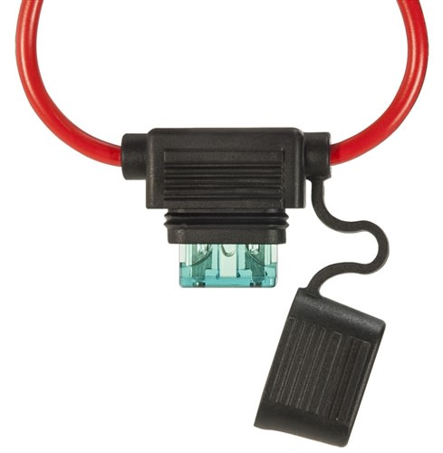 509611-025 QuickCable 14 Gauge up to 20 Amp Water Resistant Standard Blade Fuse Holder with Cap (25 Pack)