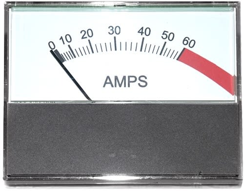 247-104-666 Century Ammeter Horizontal 0-60 Amp Range