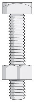 6000-010 QuickCable 5 Pair 5/16"-18 x 1-1/4" Zinc Bolt & Nut (5 Pack)
