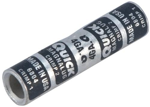 6804-050 QuickCable 4 GA Regular Butt Splice Magna Lug (50 PCS)
