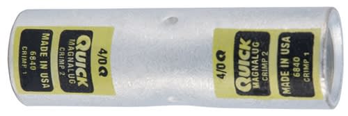 6840-050 QuickCable 4/0 GA Regular Butt Splice Magna Lug (50 PCS)