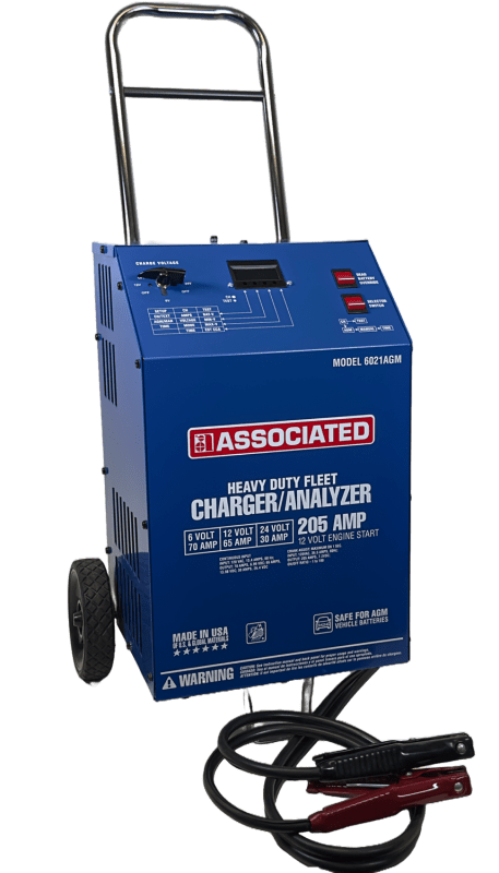 photo of 6021AGM Associated 70/65/30/205 Amp 6/12/24 Volt Heavy Duty Fleet Charger/Analyzer Battery Tester & Charger