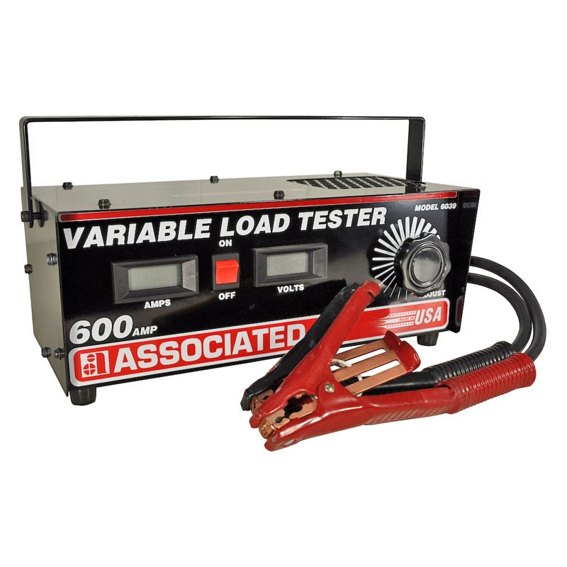 6039 Associated 6/12 Volt 600 Amp Digital Carbon Pile Battery Load Tester