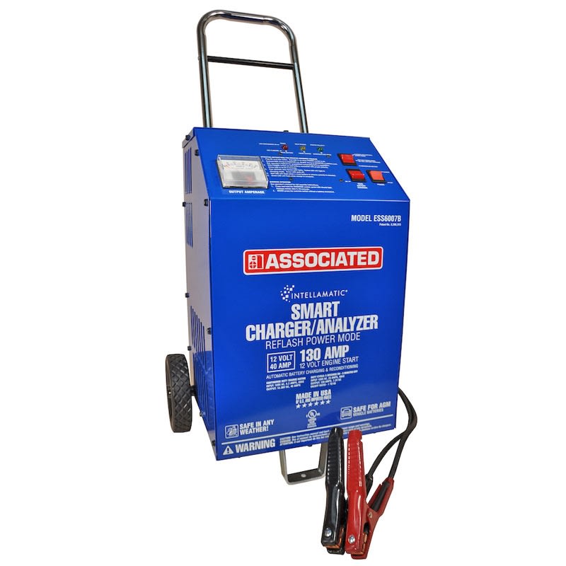 ESS6007B Associated Automotive Battery Charger 12 Volt 40 Amp 130 Amp Boost Intellamatic