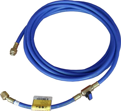HS10BL CPS 10' Blue Standard In-Line Ball Valve Hose 1/4'' SAE