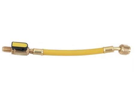 HTYE CPS 6" Yellow BV Hose Extension, 1/4" SAE Fittings