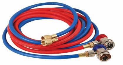 6448 FJC Inc. 10' Set of Hoses (Red and Blue) with Manual Couplers attached (Each)