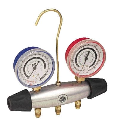 28788 JB Industries 2 Valve (BAR / PSI) Aluminum Manifold R-134A/R-404A/R-507A 63.5 mm Metric Gauges and 60" CCLS Hose Set 28788 JB Industries 2 Valve (BAR / PSI) Aluminum Manifold R-134A/R-404A/R-507A 63.5 mm Metric Gauges and 60" CCLS Hose Set