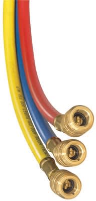 CCLS-36 JB Industries 1/4" x 36" Enviro-Safe Charging Hose Set w/Secure-Seal Fitting