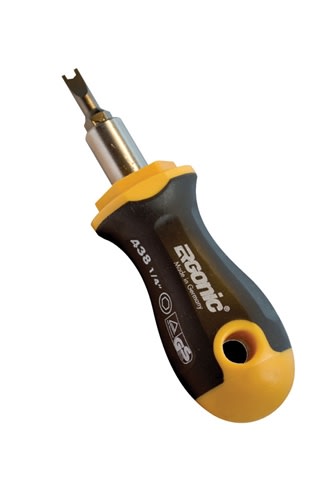 SHLD-3-Driver JB Industries 3" Magnetic Stubby Tamper Resistant Access Valve Cap Driver with Bit