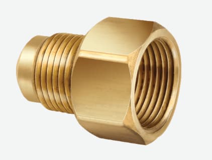 UR3-1012 JB Industries 5/8 Female Flare x 3/4 Male Flare Adapter w/ Copper Gasket 2 Qty Box
