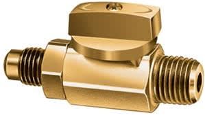 V34901 JB Industries 1/4" SAE x 1/8" MPT Shut-Off Ball Valve - Each