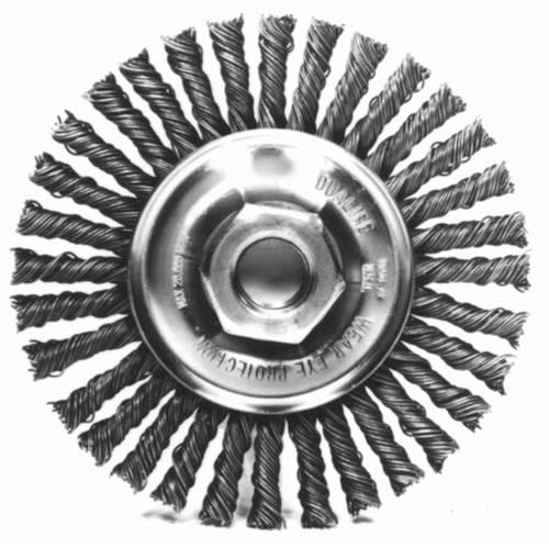 KH305 Lincoln Brush 4" Dia W/ 5/8" 11 Unc Knotted Wire Wheel (each)