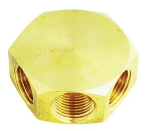 MILS683-5 Milton Industries Air Manifold 3/8 in. Inlet 3 Outlets 1/4 in.
