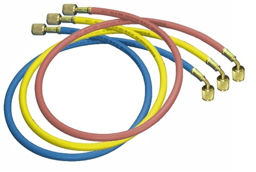 47360 Mastercool Set Of 3-60" Barrier Hoses W/Standard Fitting