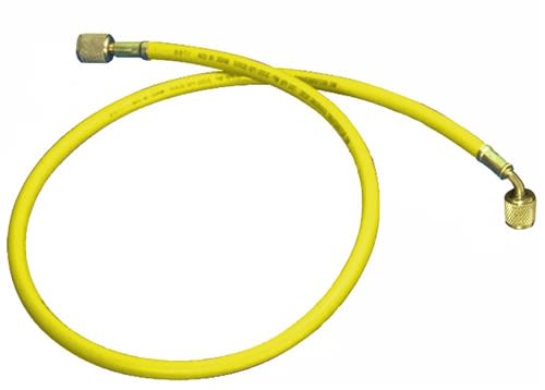 49602-J Mastercool Yellow 150cm R-410A Hose W/1/2"-20 UNF Fitting (Japanese Standard)