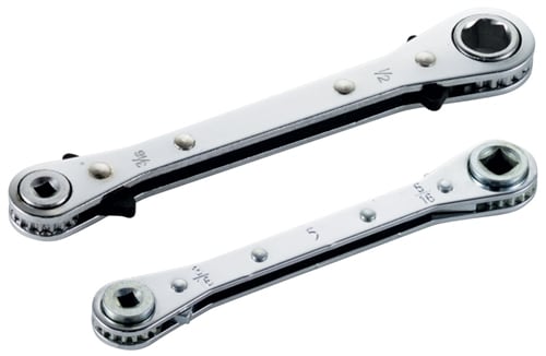70081 Mastercool Air Conditioning Ratchet Wrench 9/16 1/2" Hex 1/4 3/16" Square