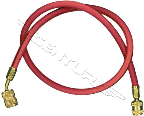 68396A Robinair 1/4" Flare 96in. Red Enviro-Guard Hose 45 Degree Quick Seal Fitting