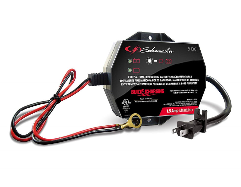 SC1300 Schumacher 1.5 Amp Fully Automatic On-board Battery Maintainer 6/12 Volt
