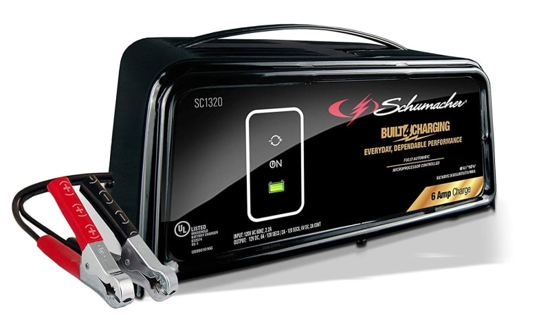 SC1320 Schumacher 6 Amp 6/12 Volt Automatic Benchtop Battery Charger Maintainer
