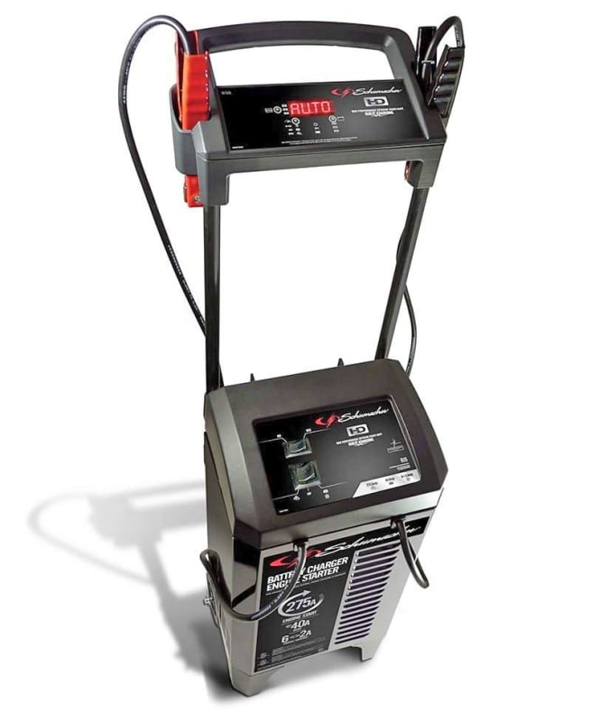 SC1326 Schumacher 275/40/6/2 Amp Wheeled Battery Charger Starter 6/12 Volt