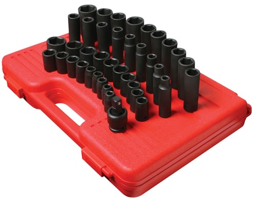 2669 Sunex Tools 39 Pc. Metric Master Impact Socket Set