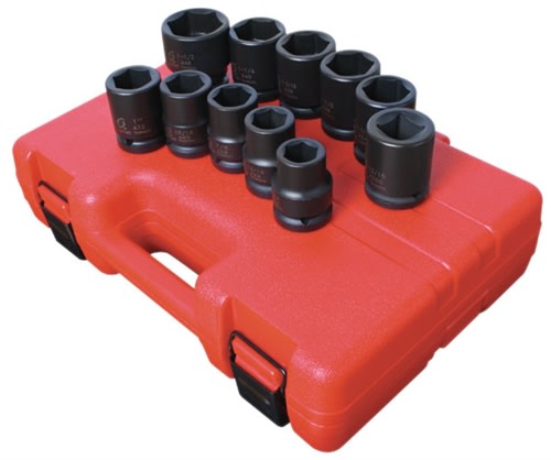 4682 Sunex Tools 11 Pc. 3/4” Dr. Truck Service 6-Point Fractional Impact Set