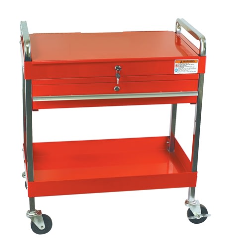 8013A Sunex Tools Service Cart W Locking Top Red