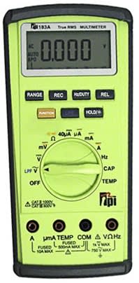 183a TPI 4,000 Count True Rms Dmm W/ Temperature Capacitance Duty Cycle And Low Pass Filter W/ A106 A085 And Gk13M 183a TPI 4,000 Count True Rms Dmm W/ Temperature Capacitance Duty Cycle And Low Pass Filter W/ A106 A085 And Gk13M