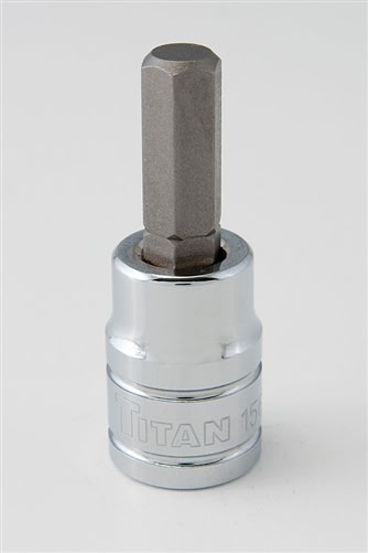 15606 Titan 6mm 3/8in Dr. Hex Bit Socket