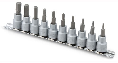 16133 Titan 10pc 3/8in Dr. SAE Hex Bit Socket Set