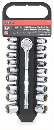 18181 Titan 19pc 3/8in Dr. SAE / Metric Socket Set
